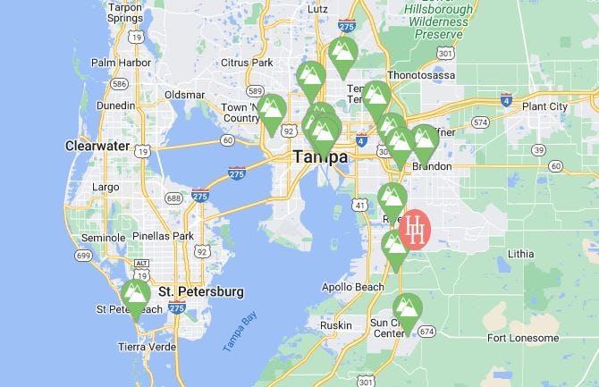 Riverview is only 10 miles from Tampa attractions and amenities